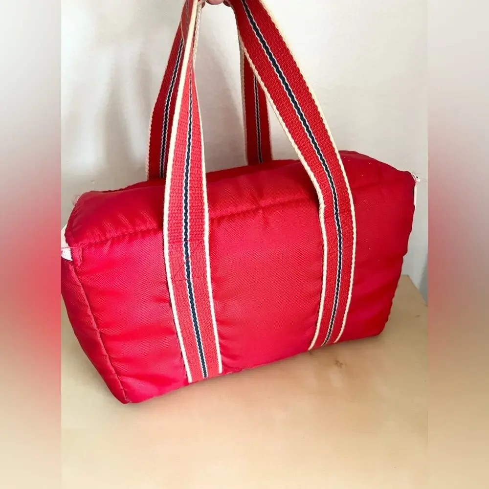 Vintage Totes lunch tote red nylon foldable lunchbox